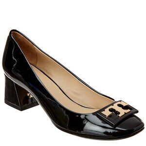 Tory Burch Gigi Black Patent Leather Pumps